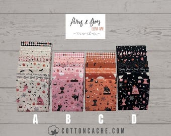 Moda Purrs and Boos Fat Quarter Bundles (CC 39060) Precuts