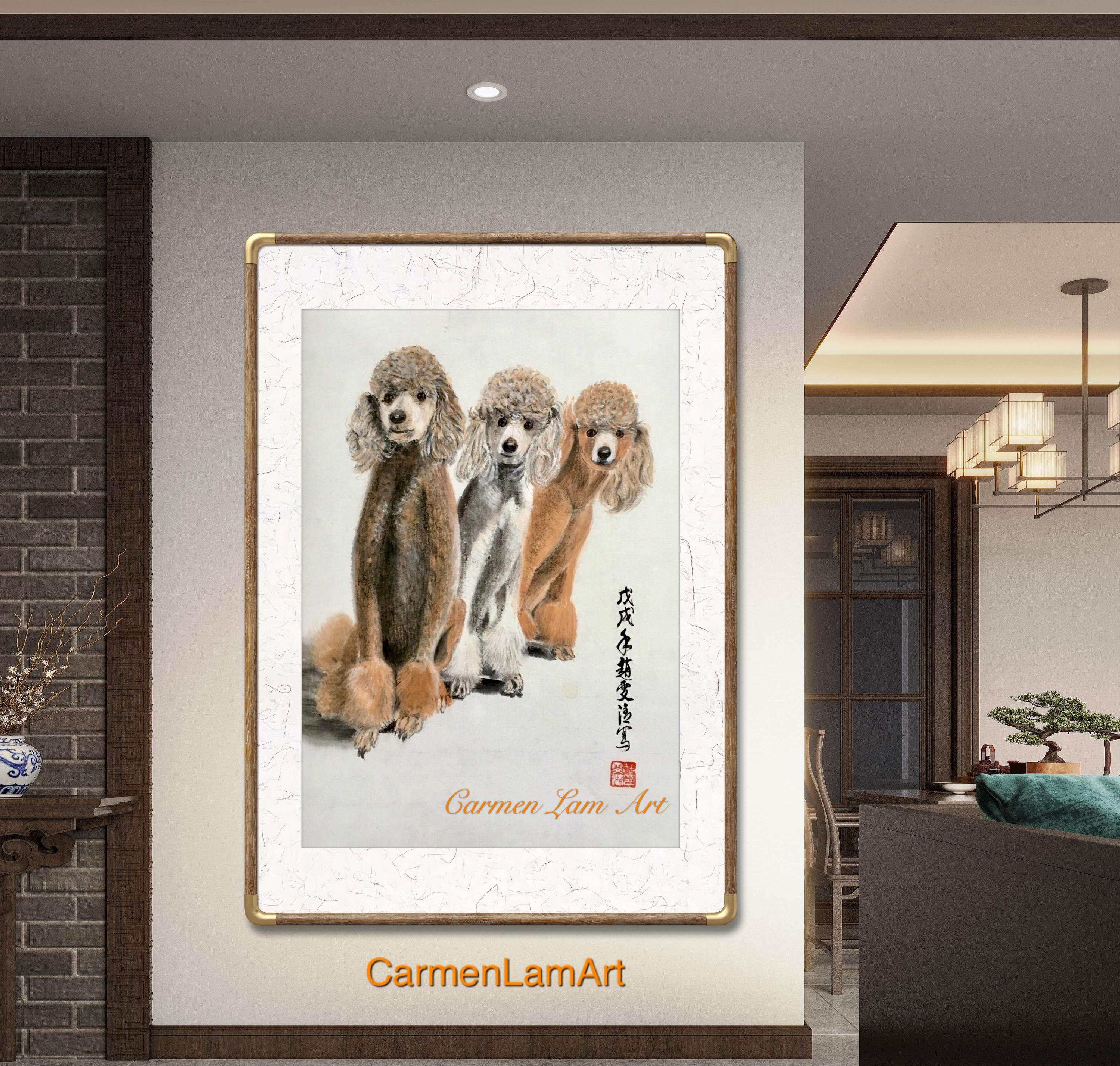 1000 Teile Puzzle DREI Pudel - 38x26cm Für Erwachsene