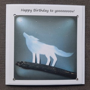 Birthday Card. Wolf Birthday Card. Happy Birthday Card. | Etsy UK
