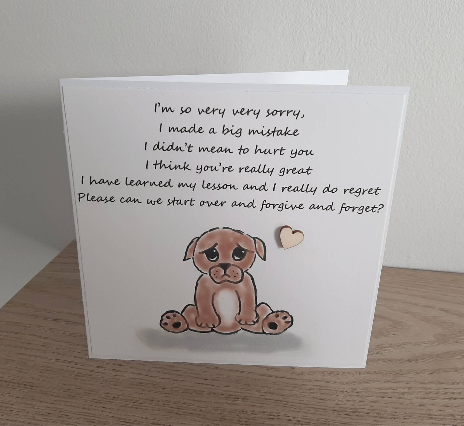 I M Sorry Card Apology Card Sorry Message Card Forgive Etsy