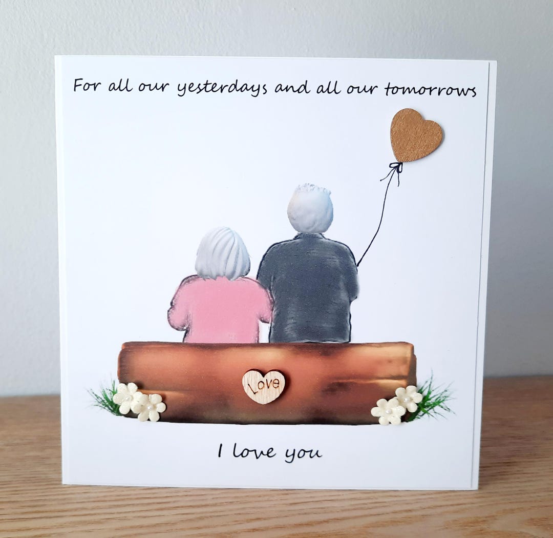 Handmade Anniversary Card for Husband, Wife – Romantic Love Card - Etsy UK