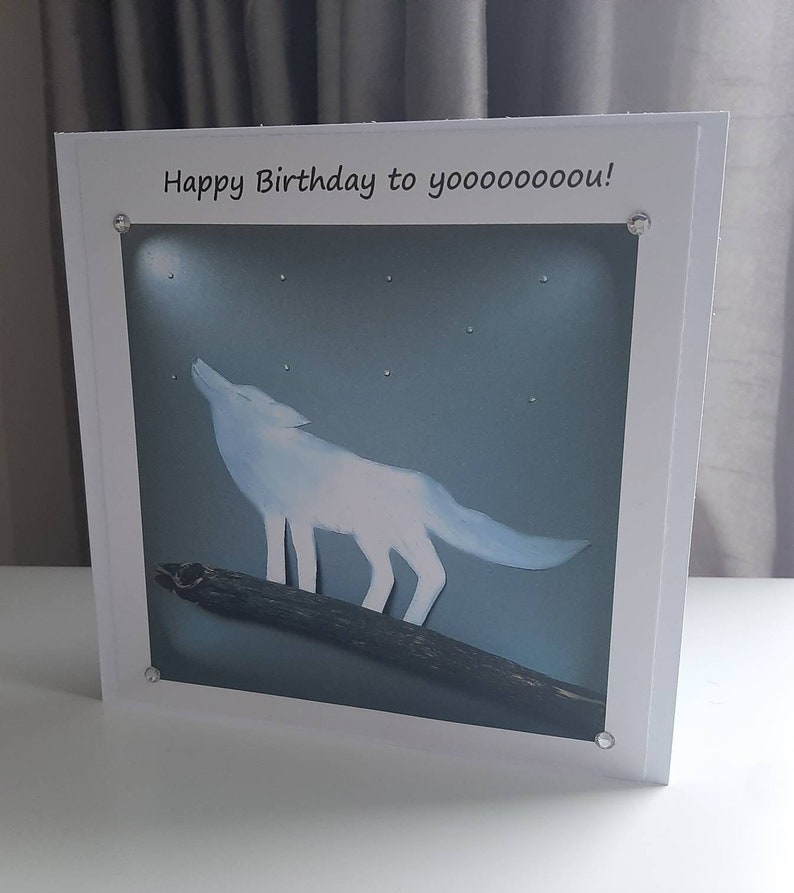 Birthday Card. Wolf Birthday Card. Happy Birthday Card. | Etsy UK