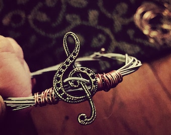 Recycled Guitar String Bracelet