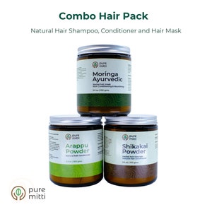 Hair Combo Pack - Natural Hair Shampoo, Conditioner and Hair Mask