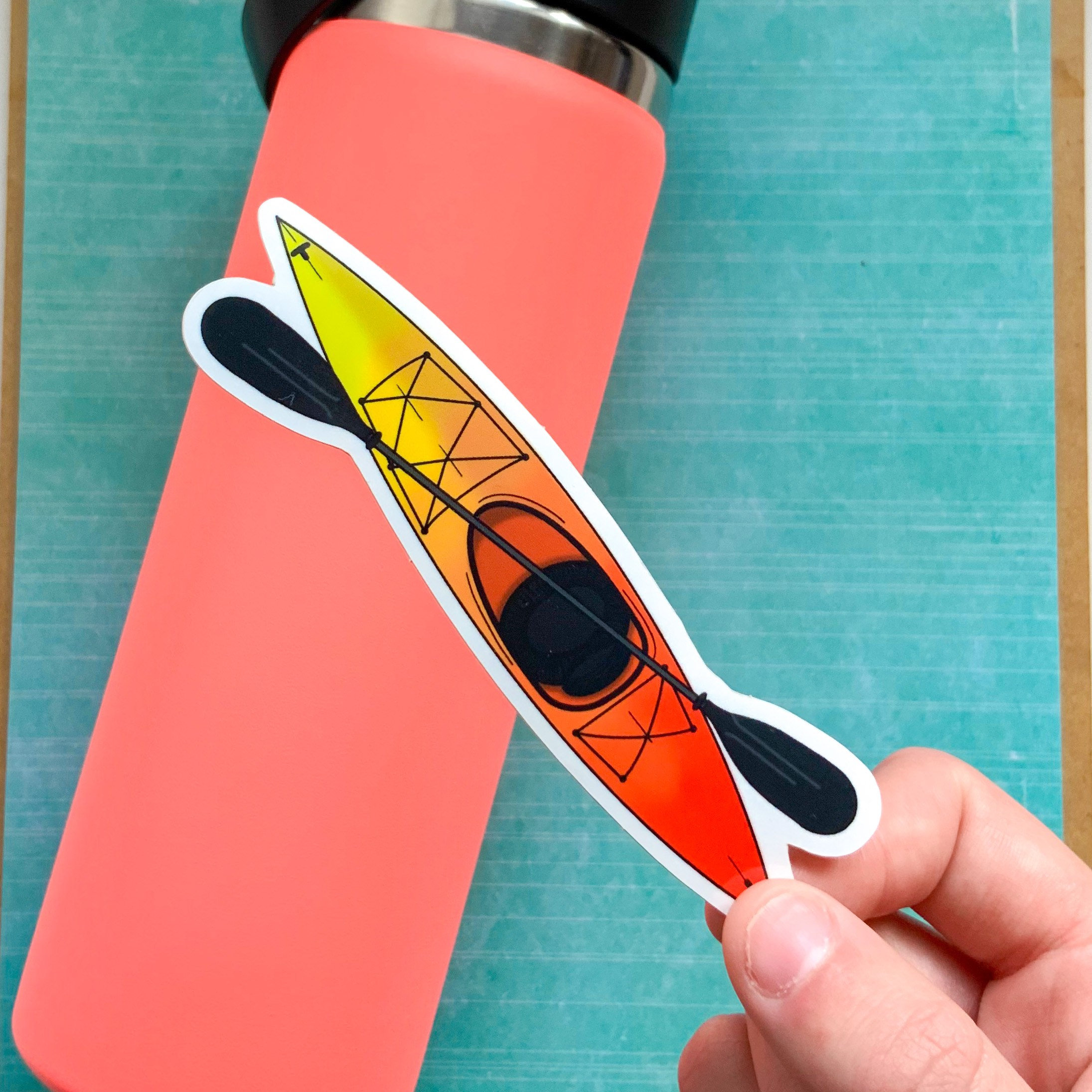 Kayak Sticker WATERPROOF Etsy