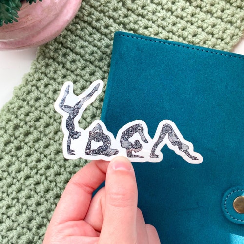 Yoga Sticker Pack Yoga Stickers Pack Planner Sticker Water Etsy
