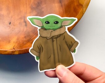 The Yukon Co Baby Yoda Sticker Vinyl Sticker