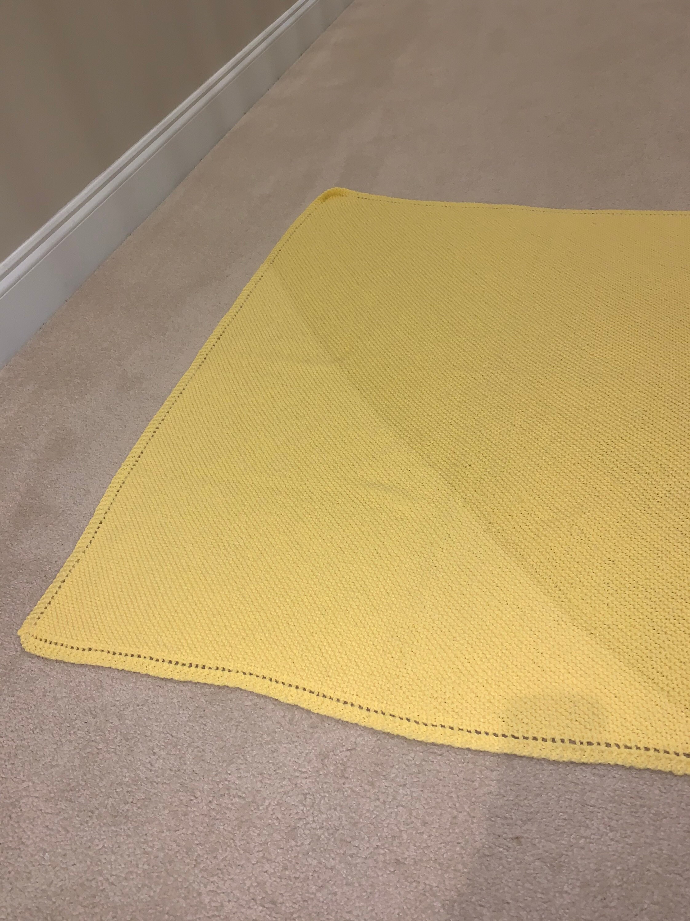 Hand Knit Baby Blanket Etsy.de