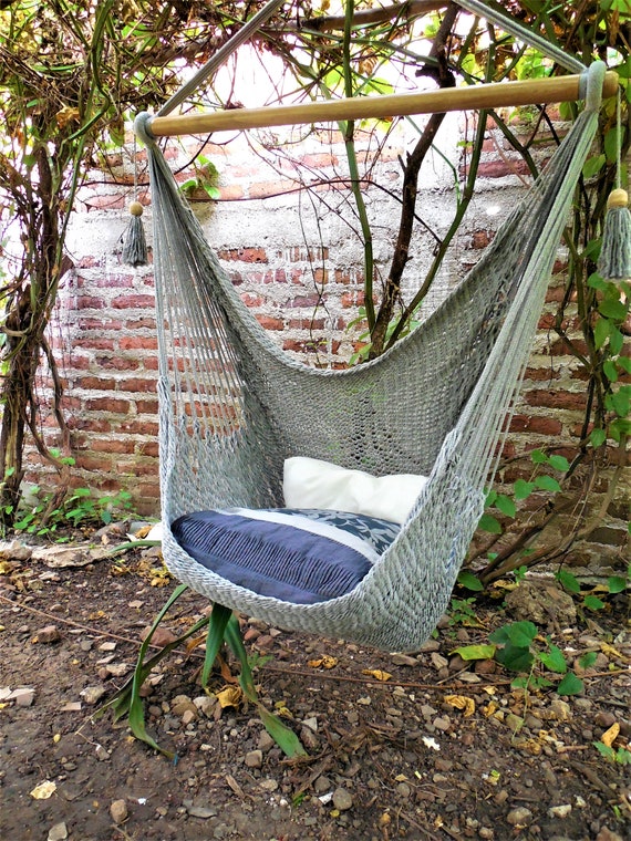 Silla Colgante Gris Algodón Dream Ø 95cm — El Capitán