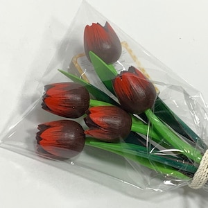 Dark Red Tulip Bouquet