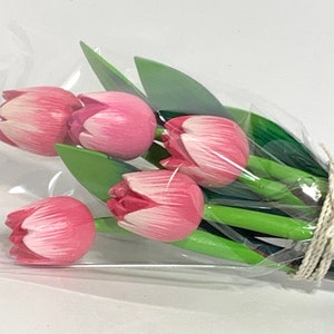 Wooden Tulip Bouquet