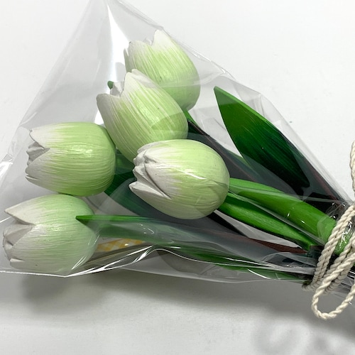 Wooden Tulips Flower Etsy