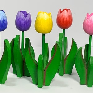 Wooden Tulips flower