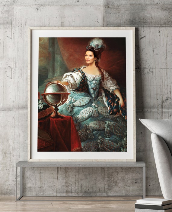 Portrait of Marie Antoinette From Your Photo, Custom Digital