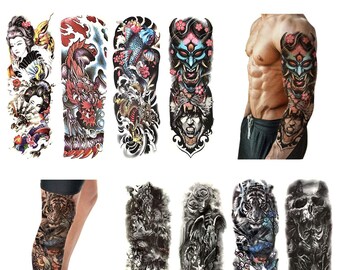 Temporary Tattoo Sleeve Etsy Temporary Tattoo Sleeve Etsy