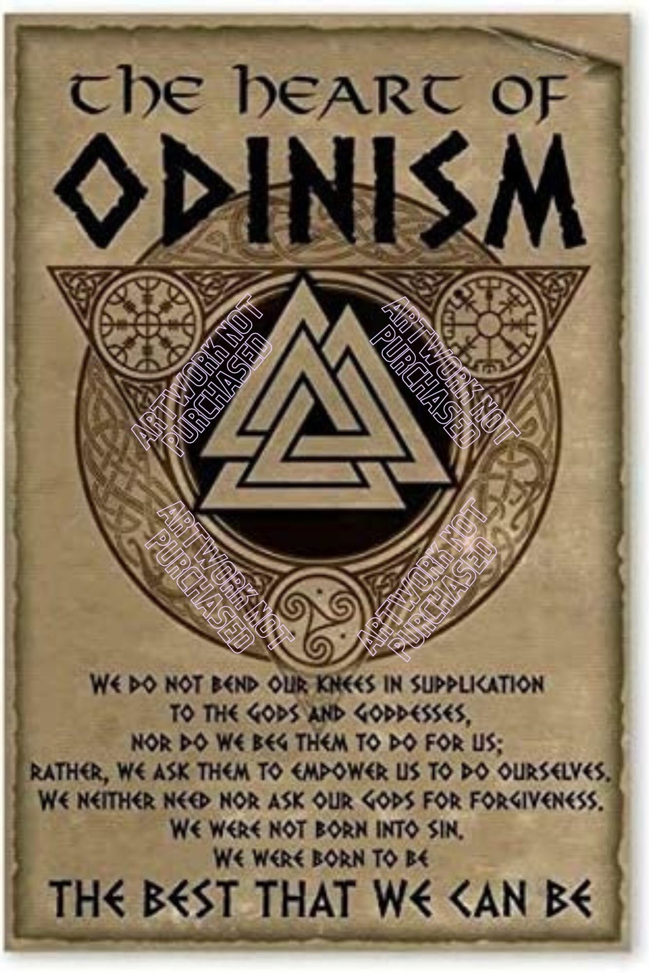 Viking Warrior Motivational Quotes the Heart of Odinism DIY ...