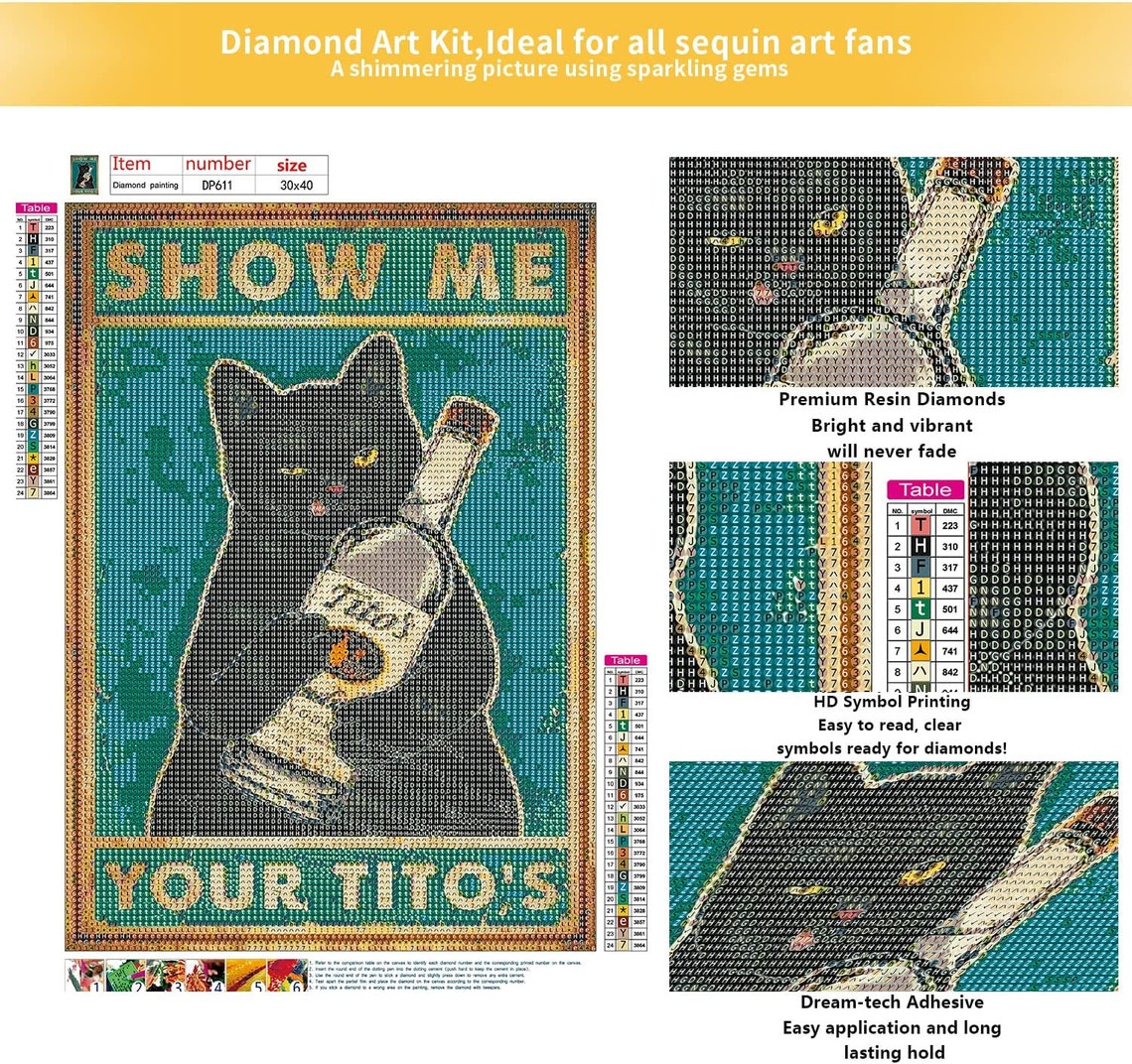 Black Cat Show Me Your Tito's Home Bar Cat Lover Gift Wall Etsy