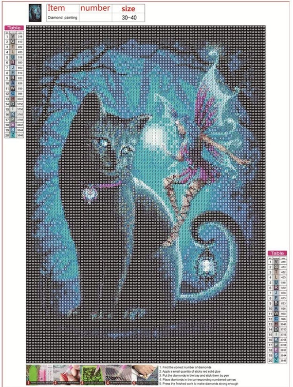 Witch Cat Diamond Painting Kit with Free Shipping – 5D Diamond Paintings