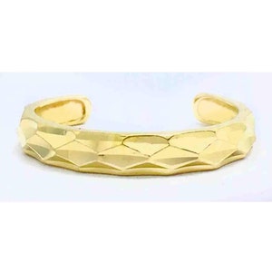 Solid 14k Yellow Gold Adjustable Toe Ring