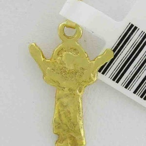 Solid Divine Child Pendant 14k Gold