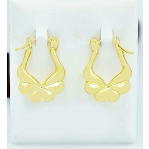 Hoops SM Earrings Solid 10k Yellow Gold