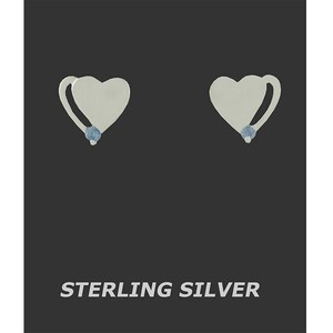 Aquamarine Stud Earrings 925 Silver