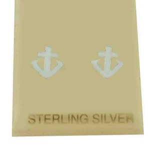 Anchor & Cross Stud Earring .925 Sterling Silver