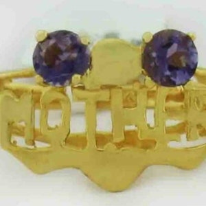 Genuine Tanzanites * Mother * RING 14K GOLD ** Free Certificate Appraisal **