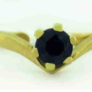Genuine 0.75 Cts Blue Sapphires Ring 14K Gold ** Free Certificate Appraisal **