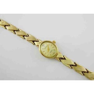 Elgin Lady&#39;s Diamond Watch 14K Yellow Gold - Made In Italy