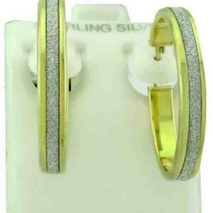 High Polished Hoop Earrings SOLID .925 Silver