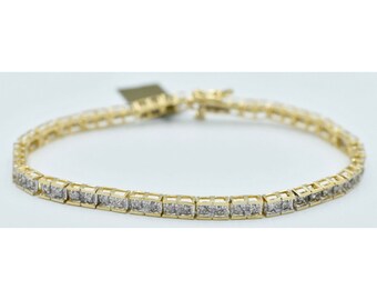 Genuine 0.90 Cts Diamond Bracelet 10k Yellow Gold