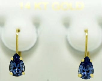 Tanzanite 1.26 Cts Earrings 14k Gold