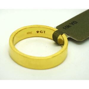 Solid 10K Yellow Gold Wedding Ladies Ring