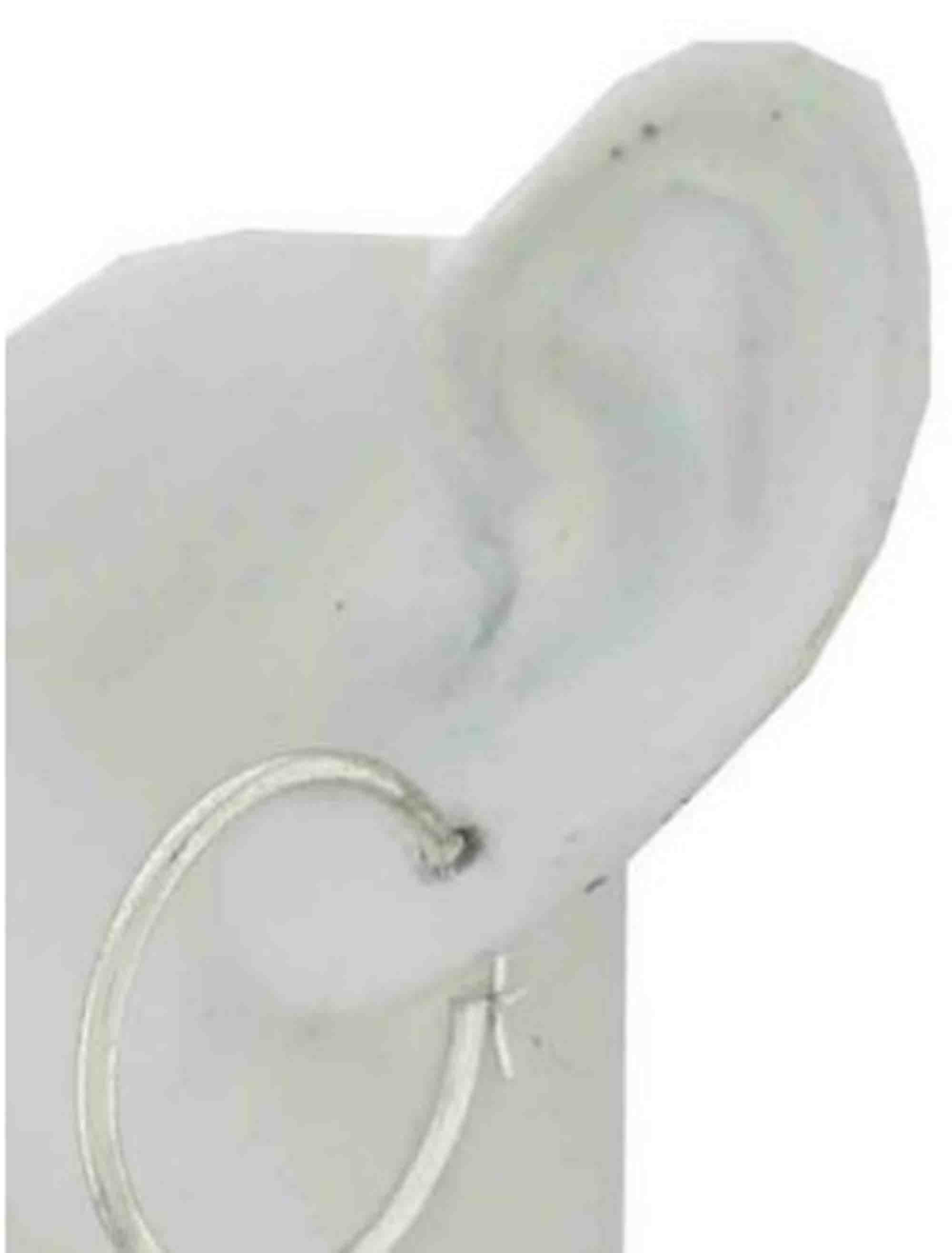 High Polished Hoop Earrings .925 Sterling Silver - Etsy