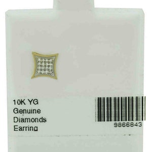 Genuine Diamonds Stud &quot;Single&quot; Earring 10k Gold