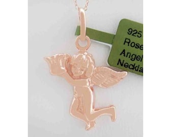 Collar con Colgante Angel Plata de Ley .925