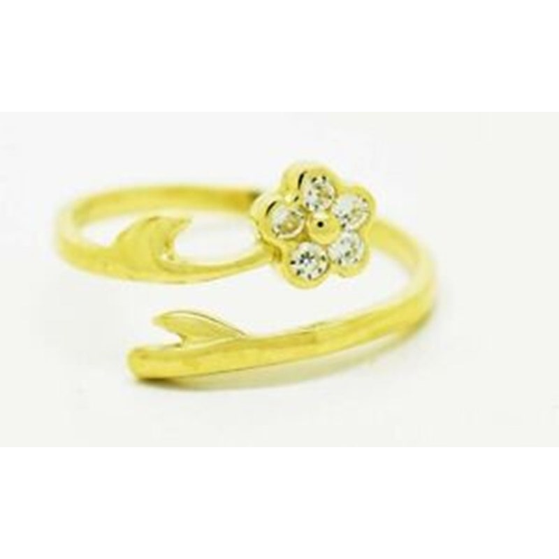 14 Karat Gold Plated Polished Toe Ring main image 0