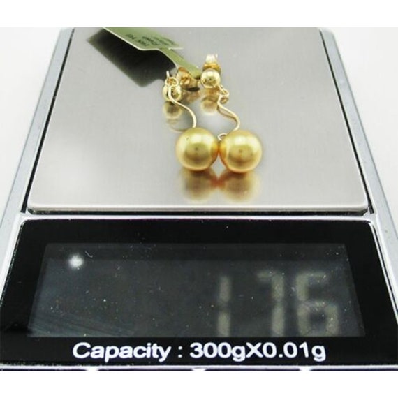 Boucles D'oreilles Pendantes Or 18K Avec Perle D'eau Douce Et Topaze Bleue - Dormeuses Femme - Bijou Neuf Avec étiquette