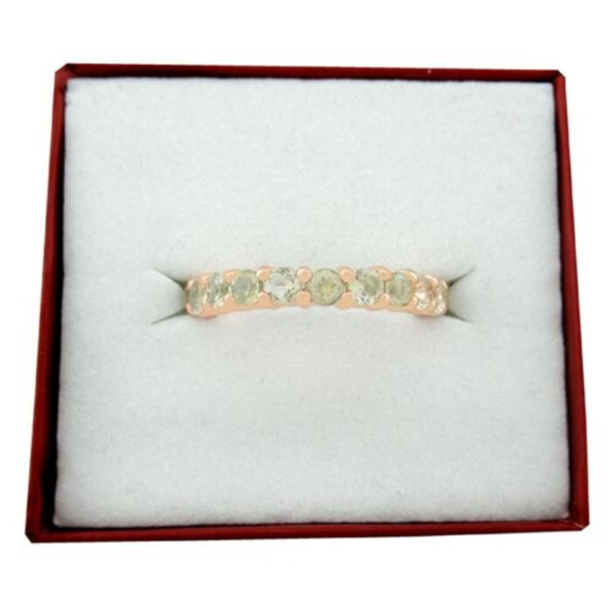 Genuine 2.20 Cts Yellow Topaz Infinity Ring .925 Silver (rose) - Etsy