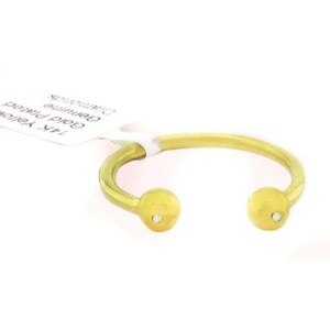 Genuine Diamond Adjustable Ring 14k Yellow Gold Plated-Adjustable