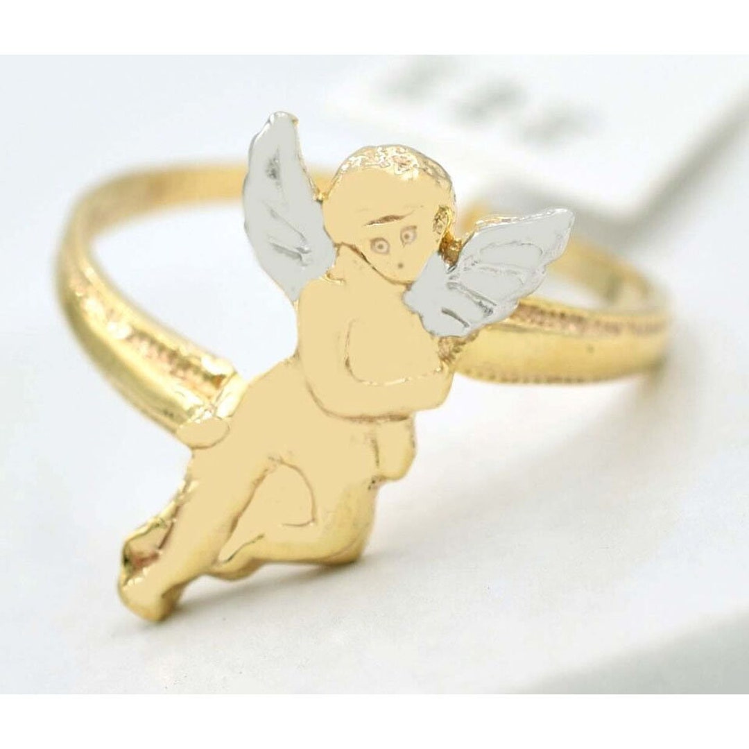 True Angel Rings Angel Ring 10K Solid Yellow Gold - New With Tag - Etsy