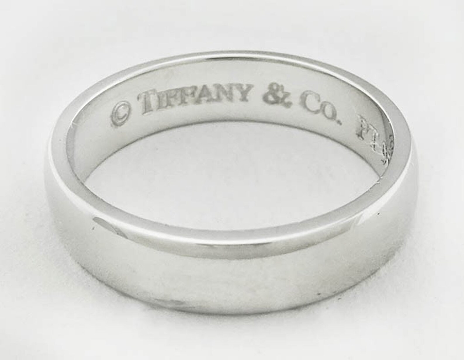 Tiffany & Co. Wedding Ring 950 Platinum Msrp 1775.00 Etsy