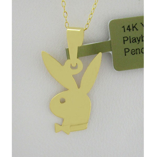 Solid Play Boy Pendant 14K Yellow Gold