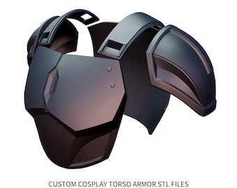 File STL per armatura del torso cosplay personalizzata: set di armature stampabili in 3D di qualità professionale