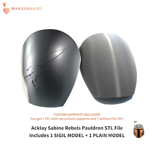 Acklay Rebel Shoulder Armor 3D printable