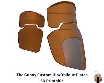 3D Printable Sci-Fi Hip Armor: Cosplay Costume Prop