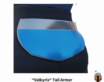 Valkyrix Female Bounty Hunter Tail Armor | 3D Printable Model for Cosplay & Collectibles