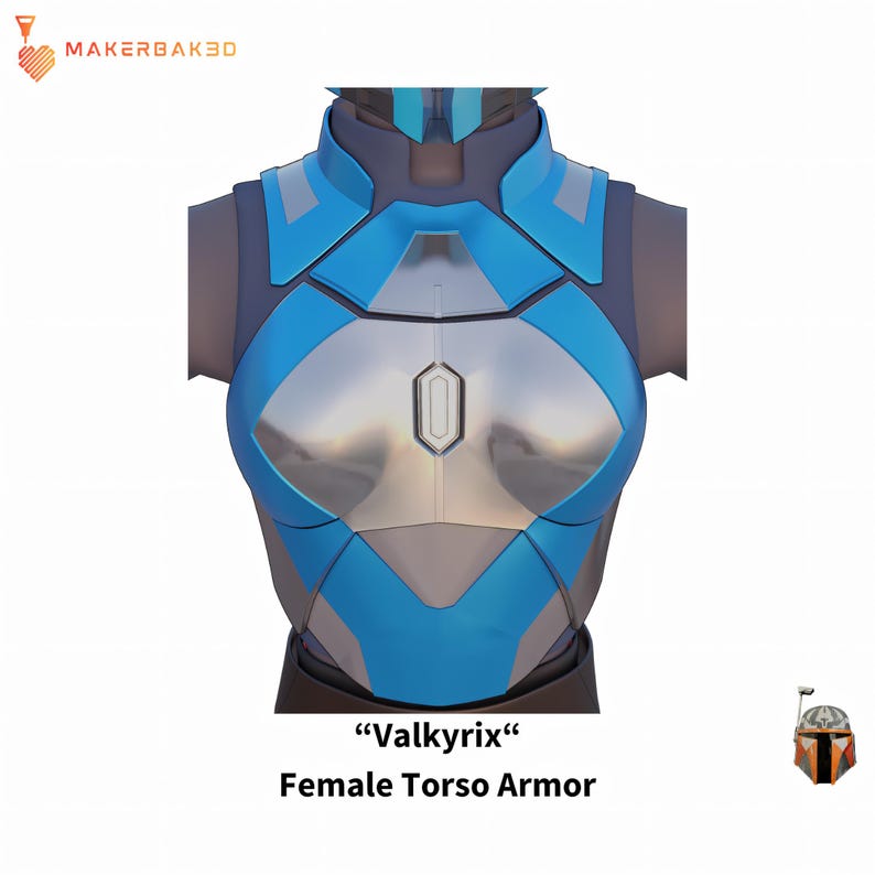 Valkyrix Female Armor Kit – Mandalorian Cosplay, LARP Roleplay zdjęcie 4