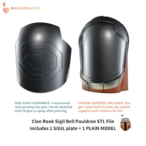 Clan Rook Bell Shoulder Armor 3D printable